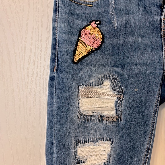 Only| Sequin Skinny Jeans - Picture 3 of 8